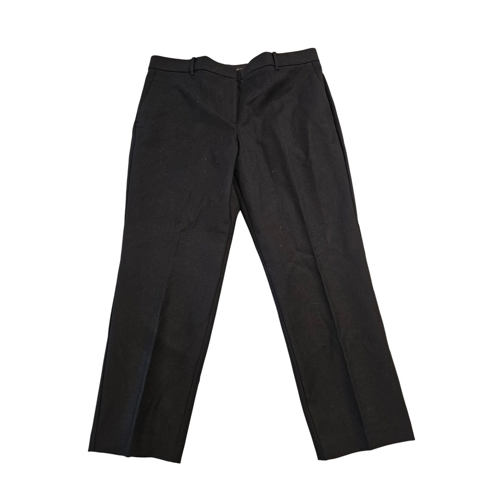 Ann Taylor The Ankle Pants Curvy Fit Black Mid Rise‎ Bi-Stretch Size 14 24478410